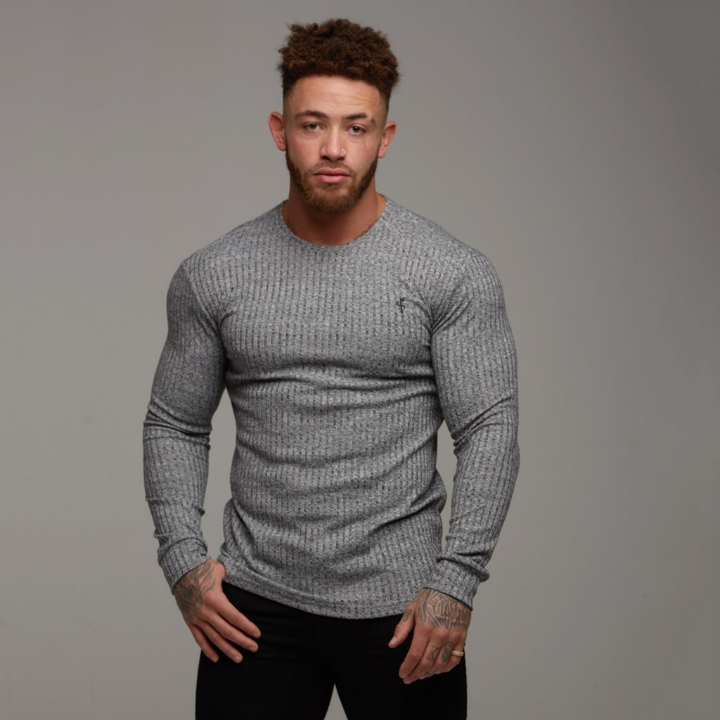 Doctor Muscle Spring Fitness Long Sleeve Men's Sports Shirt