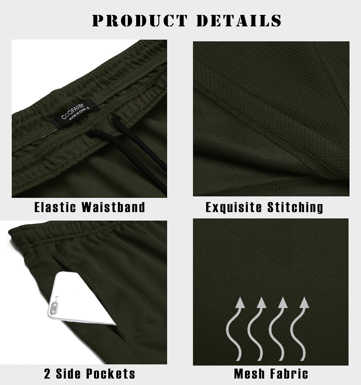 Men'S 3 Pack Workout Gym Shorts Mesh Athletic Shorts Lightweight Bodybuilding Training Short Pants with Pockets