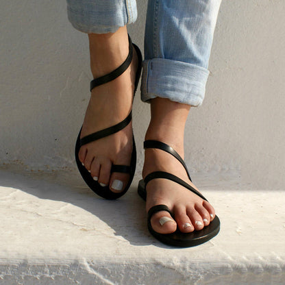 Roman sandals non-slip low heel women's shoes boho style