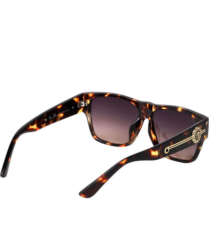 Men Sunglasses Fashion Design Tortoise Black Frame Hip Hop Style Square Shades