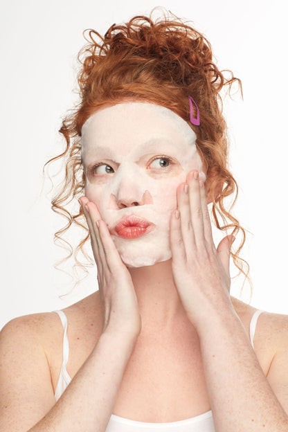 Moodmask Just Let It Glow Sheet Face Mask for Beauty Skincare, 0.705 Oz