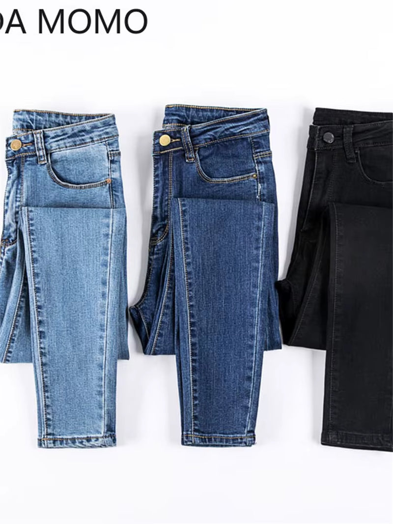 Jeans Female Denim Pants Black Color Womens Jeans Woman Donna Stretch Bottoms Skinny Pants for Women Trousers