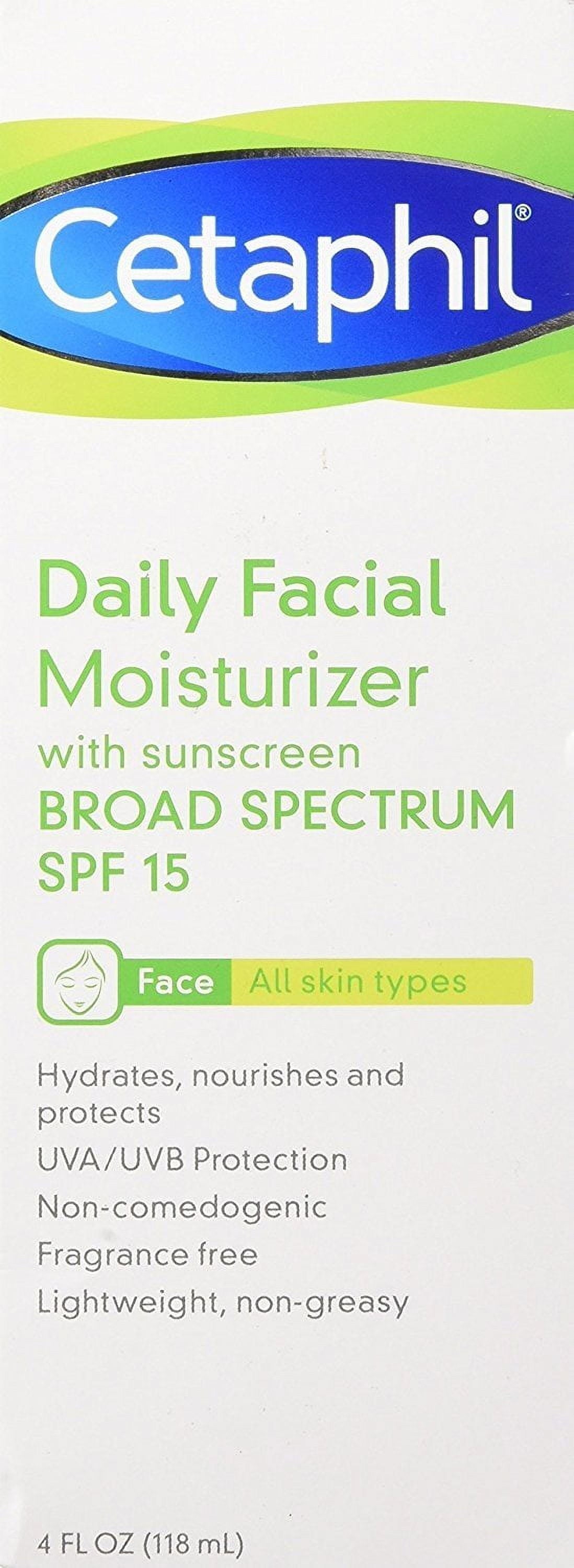 Daily Facial Moisturizer SPF 15 Sunscreen, Fragrance Free, 4 Oz