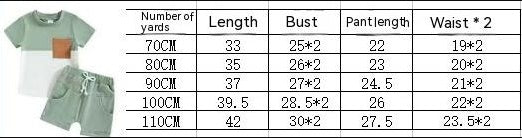 Children's Short-sleeved Shorts Stitching Suit