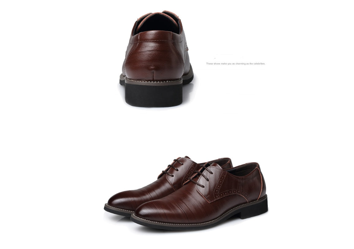 Men's leather dress shoes