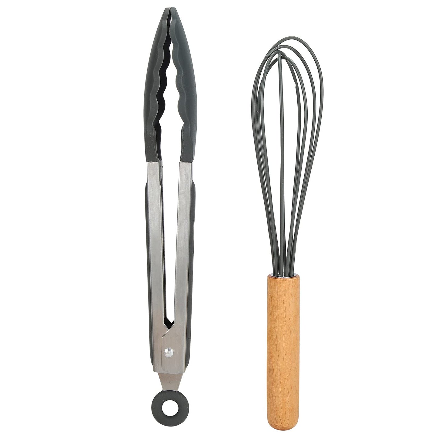 12 Pieces&set Silicone Kitchen Utensils, Wooden Handle Non-stick Cooking Cutlery Set, Withstand 480 F Silicone Kitchen Utensils, Silicone Beech Cooking Spoon Set Kitchen Accessories For The Kitchen A