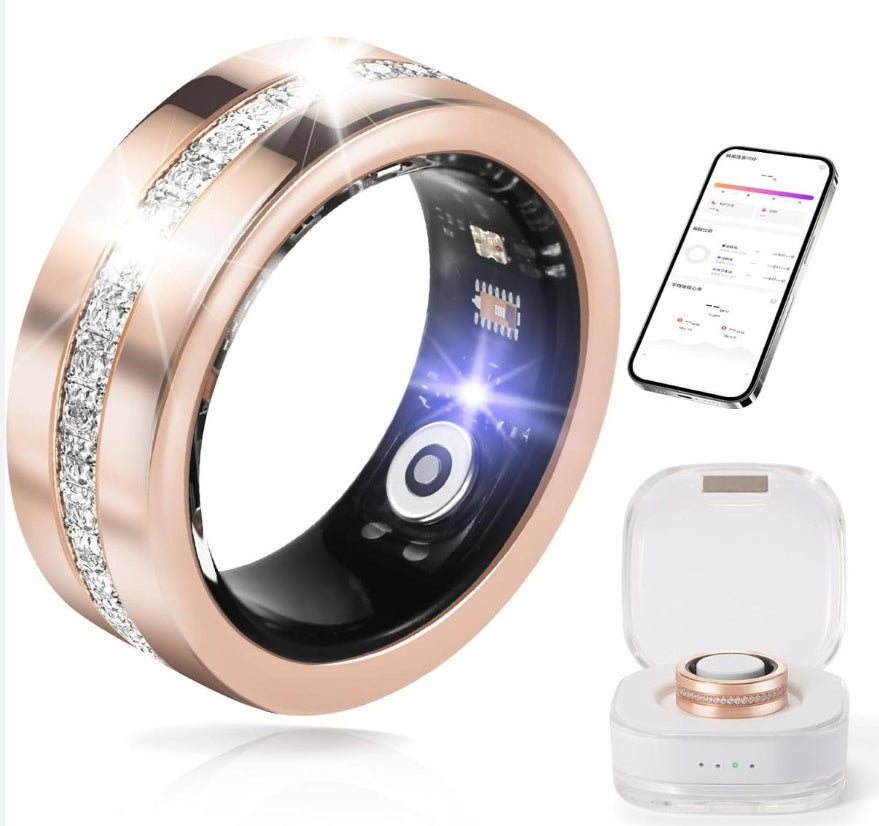 New Rose Gold Diamond Smart Ring