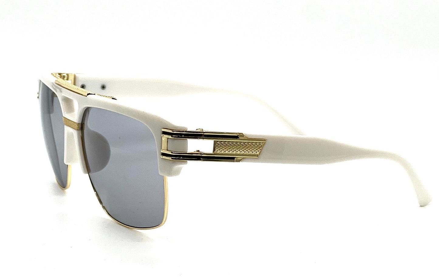 Designer Men Sunglasses Fashion Square Gold Hip Hop Model New Style Shades Blue
