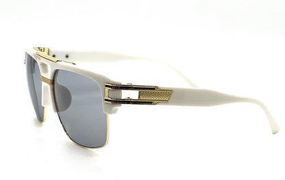 Designer Men Sunglasses Fashion Square Gold Hip Hop Model New Style Shades Blue