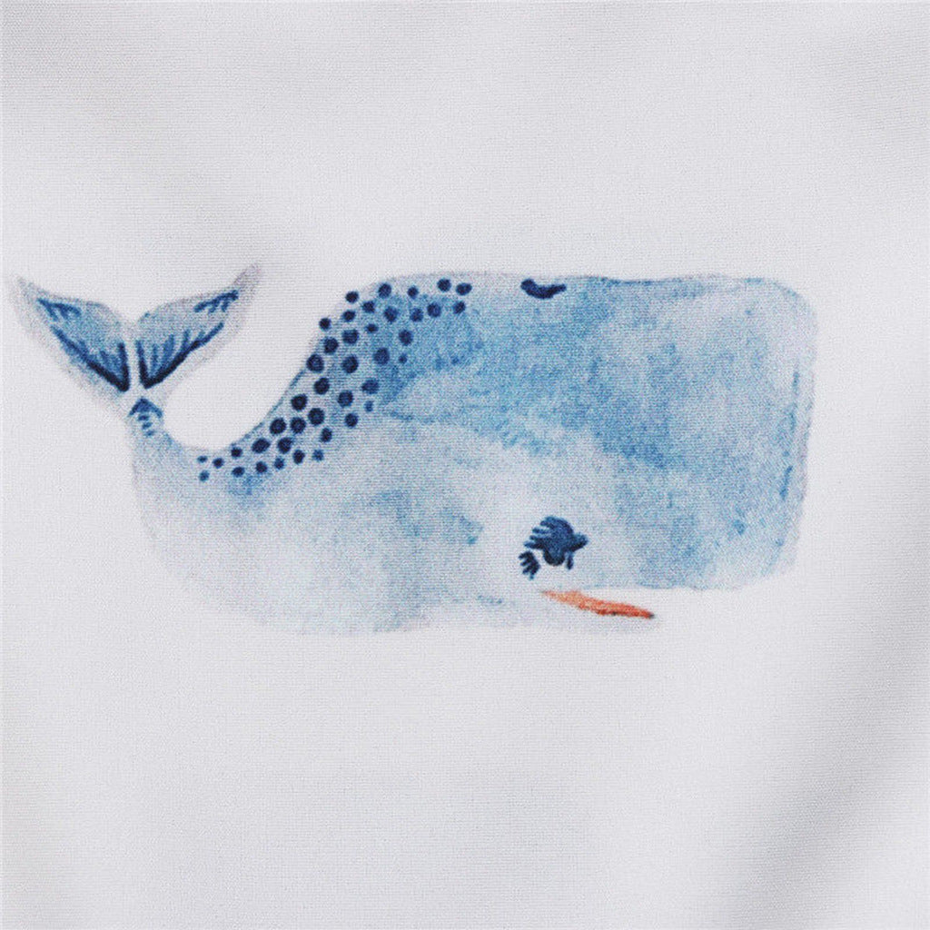New Children's Big Head Whale Sleeveless Romper