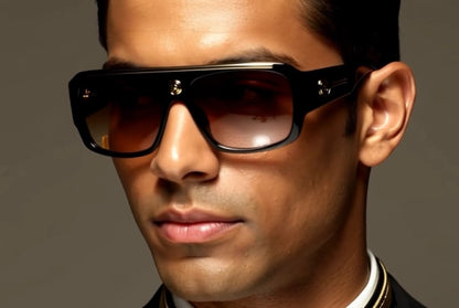 Gafas De Sol Lentes De Moda Para Hombres Grande Style Men Sunglasses Brown Lens
