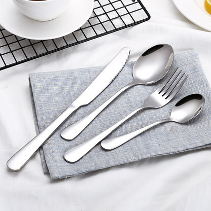 High Grade Tableware Set Black Gold Plated Stainless Steel Knife And Fork
