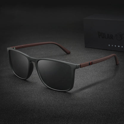 Polarized Sunglasses Square Large Frame Plastic