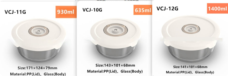 Electric Vacuum Food Sealed Glass Crisper