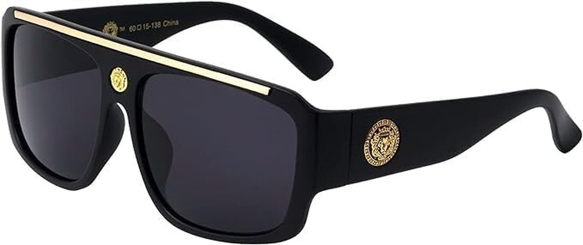 Gafas De Sol Lentes De Moda Para Hombres Grande Style Men Sunglasses Brown Lens
