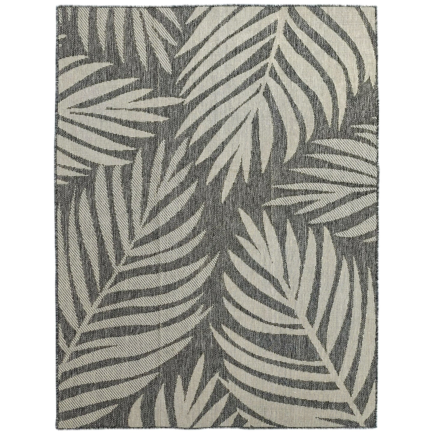 UV Resistant Indoor & Outdoor Area Rug, Easy-Cleaning Machine Washable Rug For Patio, Garden, Kitchen, Bathroom Or Living Room, 170 X 120 Cm, Grey