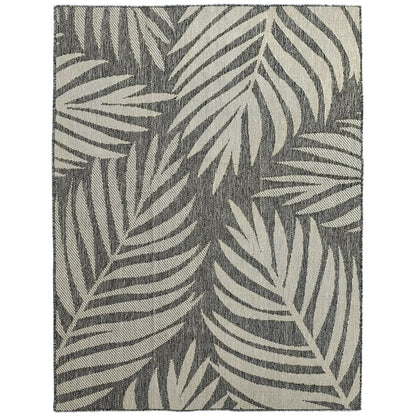 UV Resistant Indoor & Outdoor Area Rug, Easy-Cleaning Machine Washable Rug For Patio, Garden, Kitchen, Bathroom Or Living Room, 170 X 120 Cm, Grey