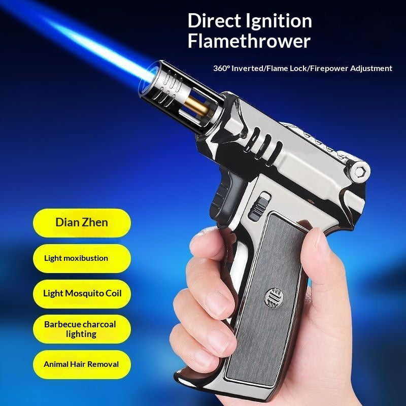 High-temperature Flame Gun Handheld Flamethrower Windproof Lighter