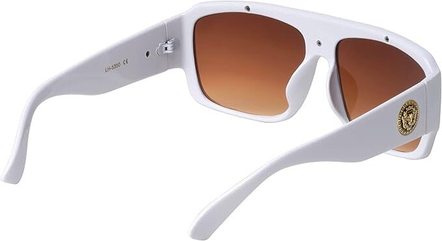Gafas De Sol Lentes De Moda Para Hombres Grande Style Men Sunglasses Brown Lens