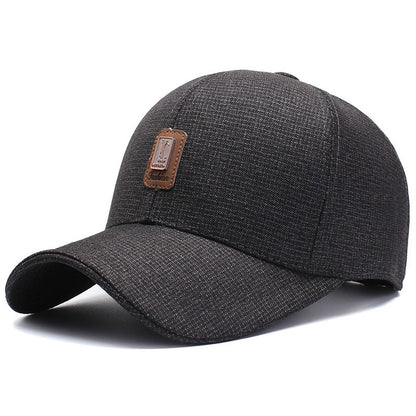Hat Men's Fashion Plaid Casual Baseball Cap Women's