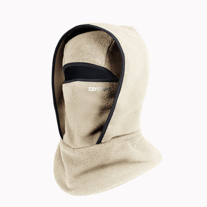 Outdoor Winter Warm Hat And Scarf Integrated Headgear