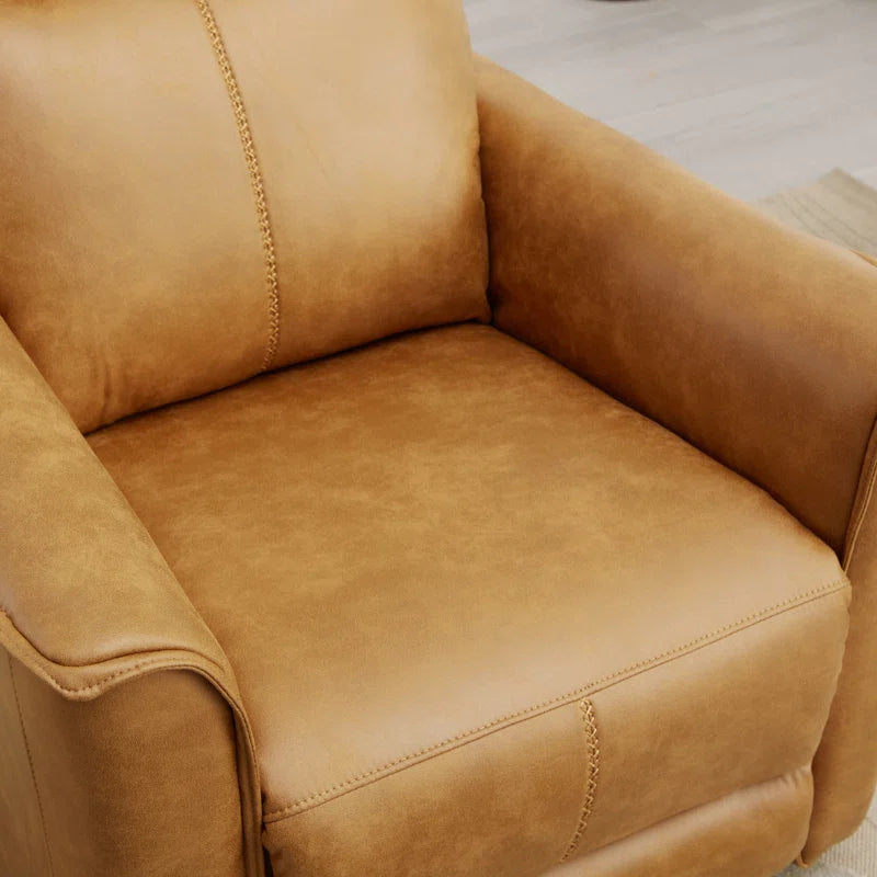 Tayani 31.5" Wide Modern Comfortable Upholstered Swivel and Rocker Manual Recliner
