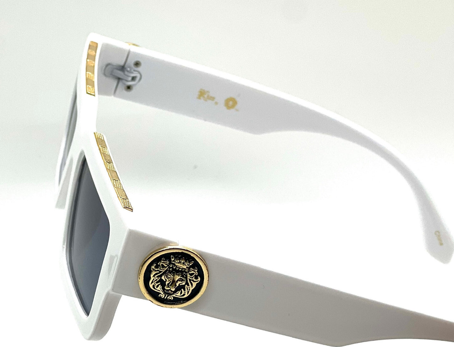 MEN SUNGLASSES HIP HOP SQUARE DESIGNER SHADES RETRO GOLD FRAME RAPPER FASHION
