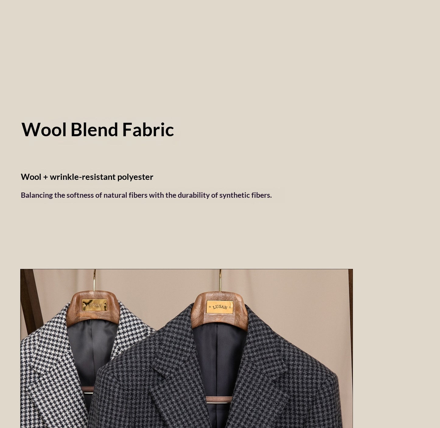 New Wool Suit Jacket Casual