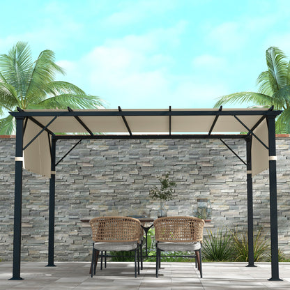 2 Pcs Pergola Replacement Canopy, UV Protection Pergola Shade Cover, Easy to Install, for 10 x 10ft Pergola, Cream White