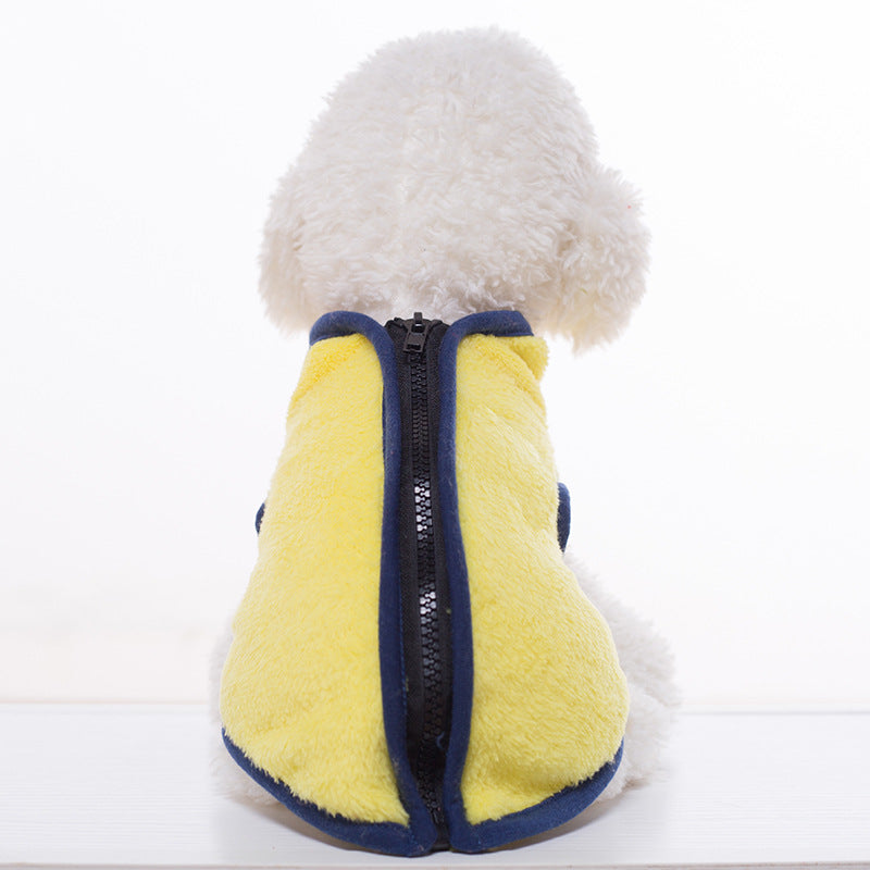 Pet high neck zipper vest