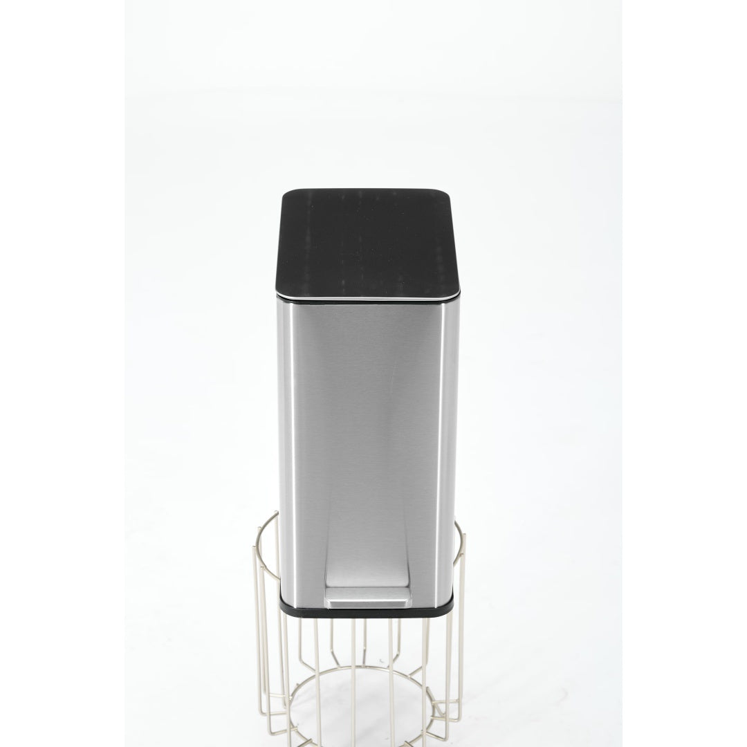 SSTC102-15L-S, Stainless Steel Kitchen Trash Can, 15L