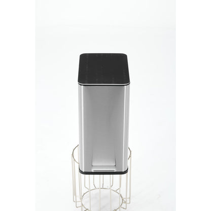 SSTC102-15L-S, Stainless Steel Kitchen Trash Can, 15L