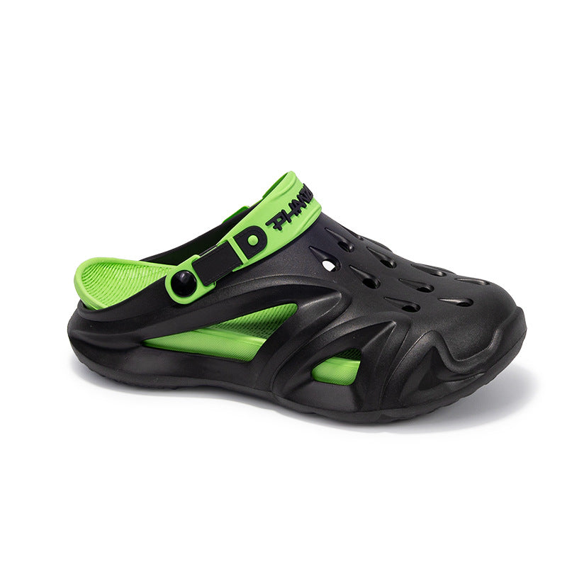 Men's Trendy Non-slip Wear-resistant Soft Bottom Toe Box For Outdoors Thick Bottom Beach Slippers