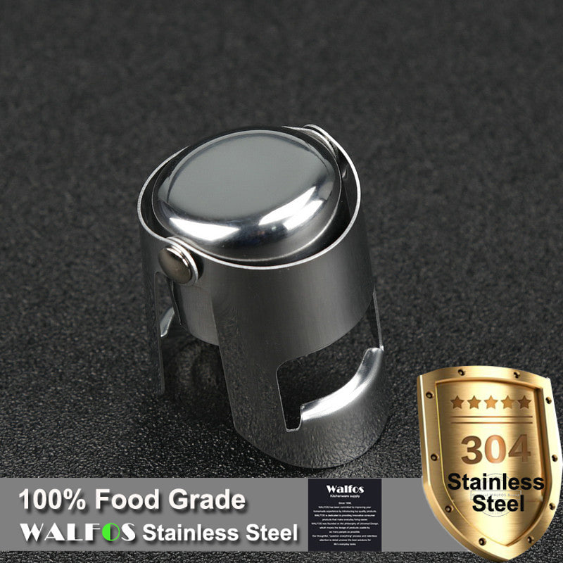 Stainless steel sealed red wine stopper