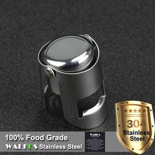 Stainless steel sealed red wine stopper