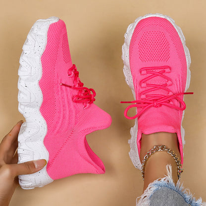 Women's Simple And Breathable Fly Woven Shoes