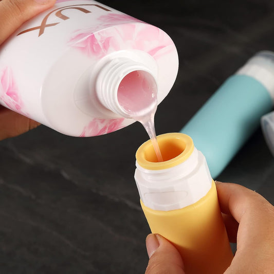 Travel Toiletries Refillable Bottles, Travel-friendly Size, Leak-proof Design, Refillable For Liquids, Suitable For Cosmetics, Shampoo, Body Wash And So On.