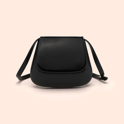 Crossbody Bag Vegan Leather Women Retro Small Saddle Satchel Shoulder Bag With Long Adjustable Strap