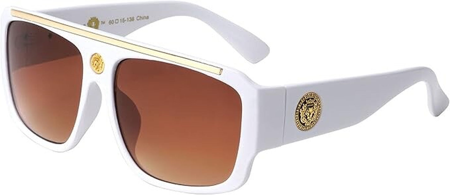 Gafas De Sol Lentes De Moda Para Hombres Grande Style Men Sunglasses Brown Lens
