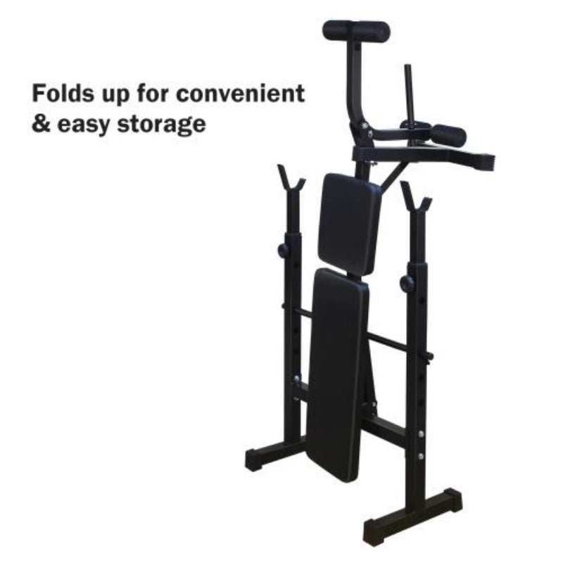 Olympic Weight Bench Full Body Workout For Your Home Gym With Squat Rack And Bench Press