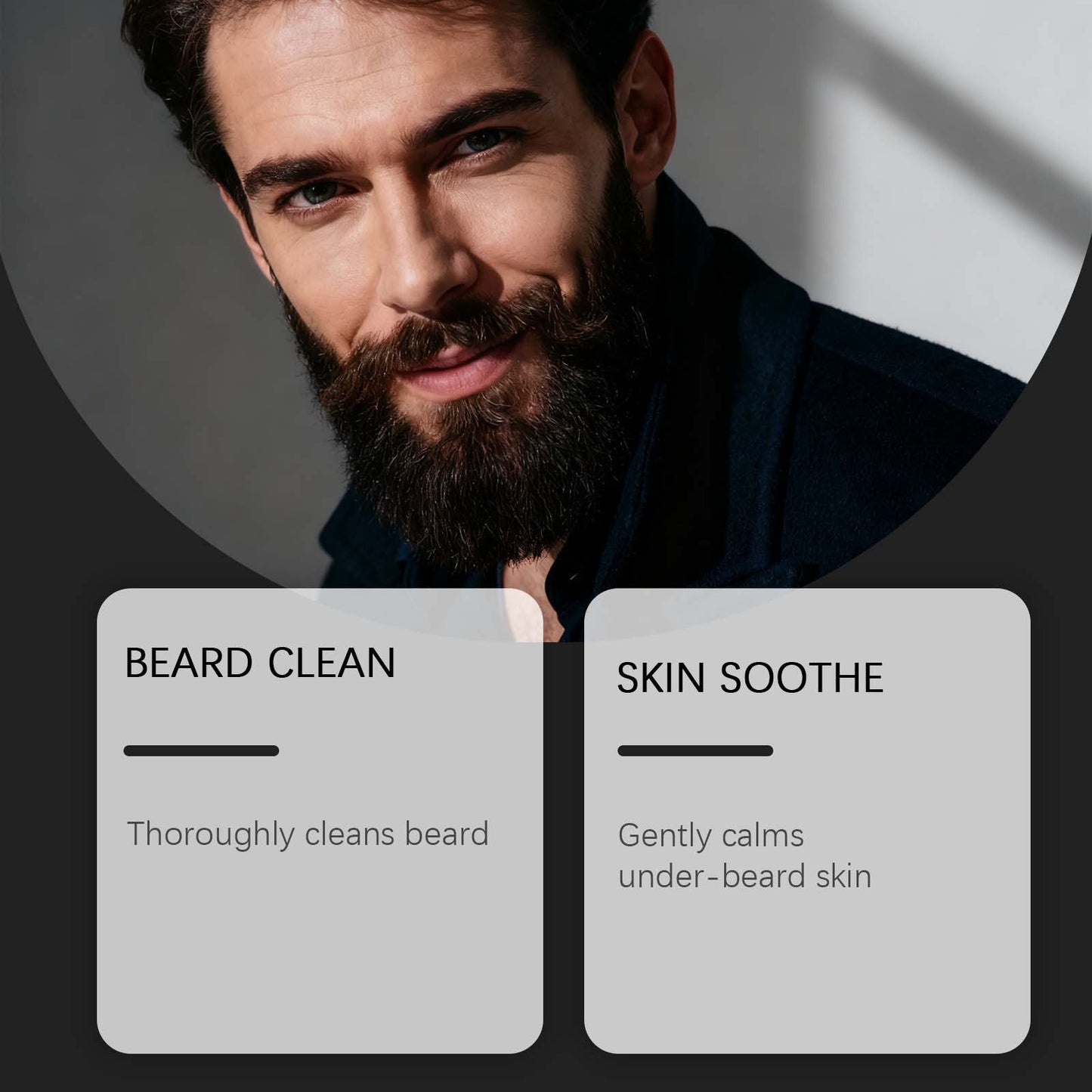 Mens 2 in 1 Beard And Hair Shampoo Gently Cleanses  Moisturizes Your Beard  And Smooths Your Hair