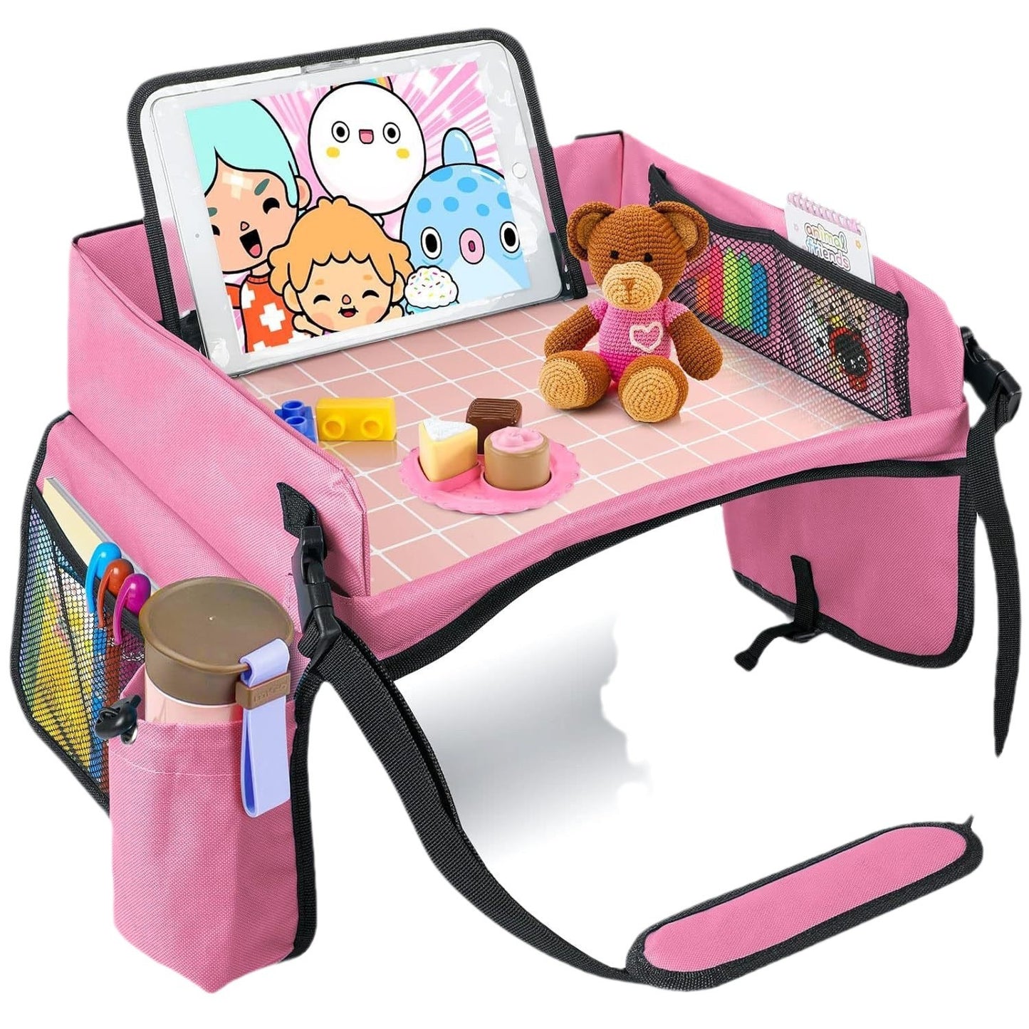 Travel Car Children's Tray Shopping Bags Car Seat Storage Tray