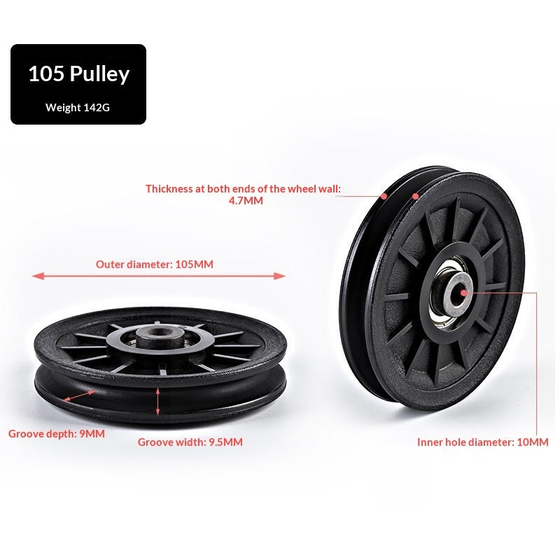 Nylon Silent Gym Frame Pulley Accessories