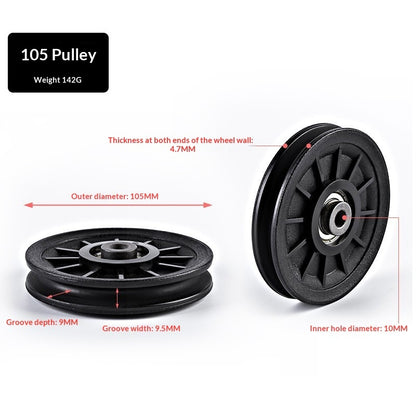Nylon Silent Gym Frame Pulley Accessories