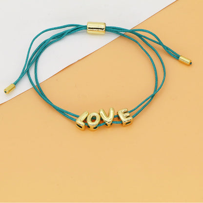 Popular Personalized 3D Letter Bubble Name Bracelet