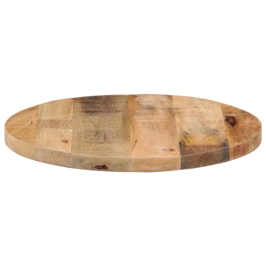 Tabletop Ø 40x1.5 cm Round Rough Solid