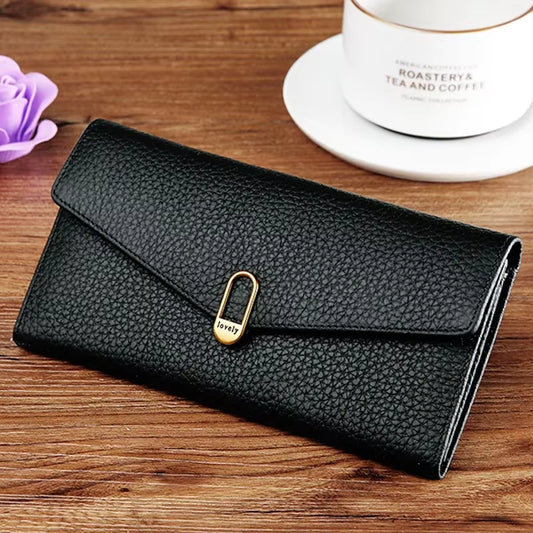 Genuine Leather Women'S Wallets Long Handbags Luxury Designer Purses for Women Credit Card Holder Wallet Carteras Para Mujer