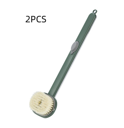 Dual-purpose Shower Brush Multifunctional Detachable Bath Brush Back Body Bath Shower Sponge Scrubber Brushes With Handle Massager Bathroom Brush Gadgets