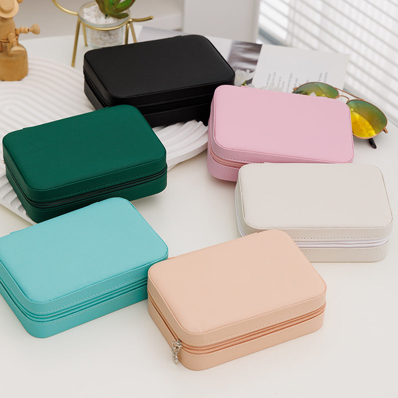 Portable Leather Creative Jewelry Storage Box For Travel