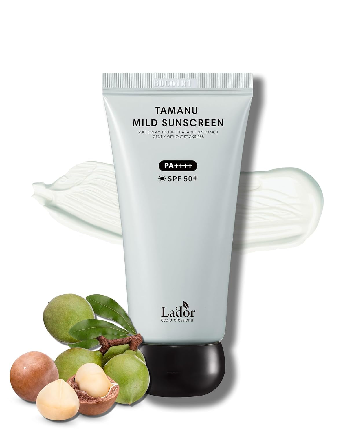 Tamanu Zinc Oxide Mild Mineral No Whitecast Sunscreen UV Clear Lightweight Daily Moisturizer Lotion with SPF 50+ PA++++ for Sensitive Skin Non Greasy Non Oily Long Lasting Korean Skincare